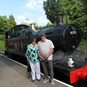 Couple Enjoying Steam Train Driving Experience